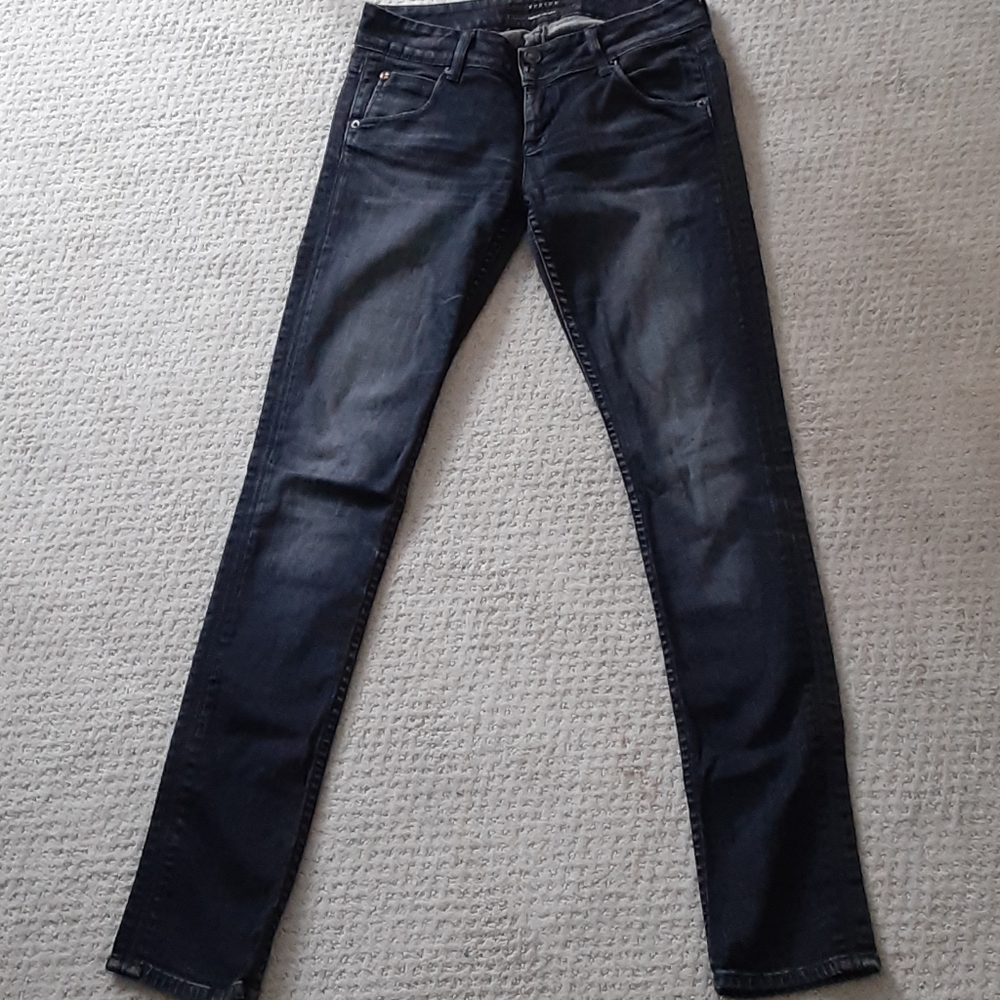 HUDSON Black Wash Low Rise Skinny Jeans
